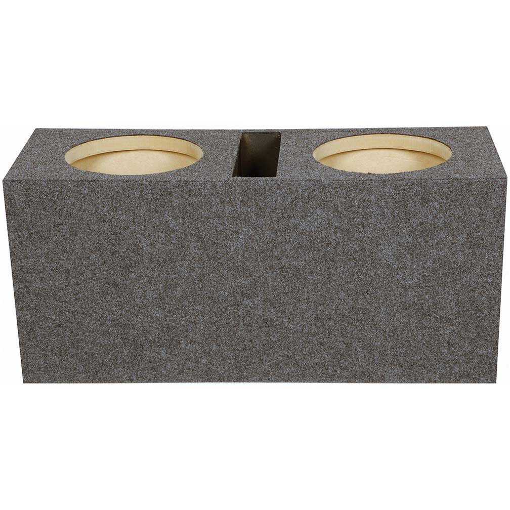 Qpower QHD210V Dual 10-Inch Vented MDF Bass Enclosure