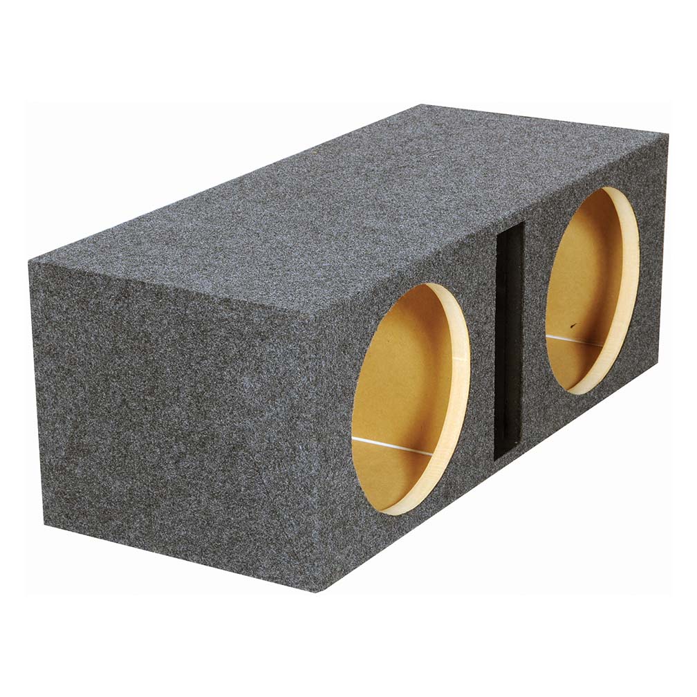Qpower Dual 12-Inch Vented Hole Enclosure with 1-Inch MDF - View 2