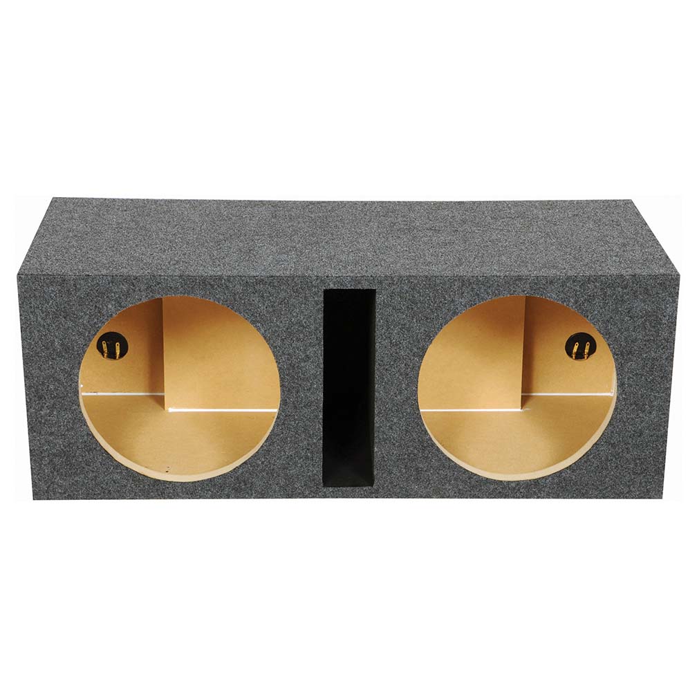 Qpower Dual 12-Inch Vented Hole Enclosure with 1-Inch MDF - View 3