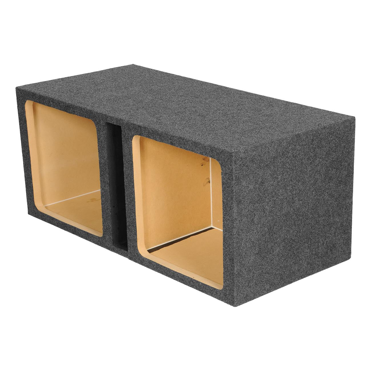 Qpower QHD215VSQ Dual 15-Inch Square Vented MDF Woofer Box
