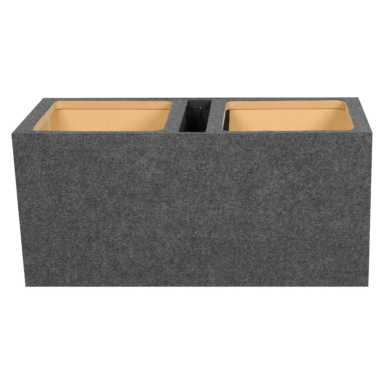 Qpower QHD215VSQ Dual 15-Inch Square Vented MDF Woofer Box