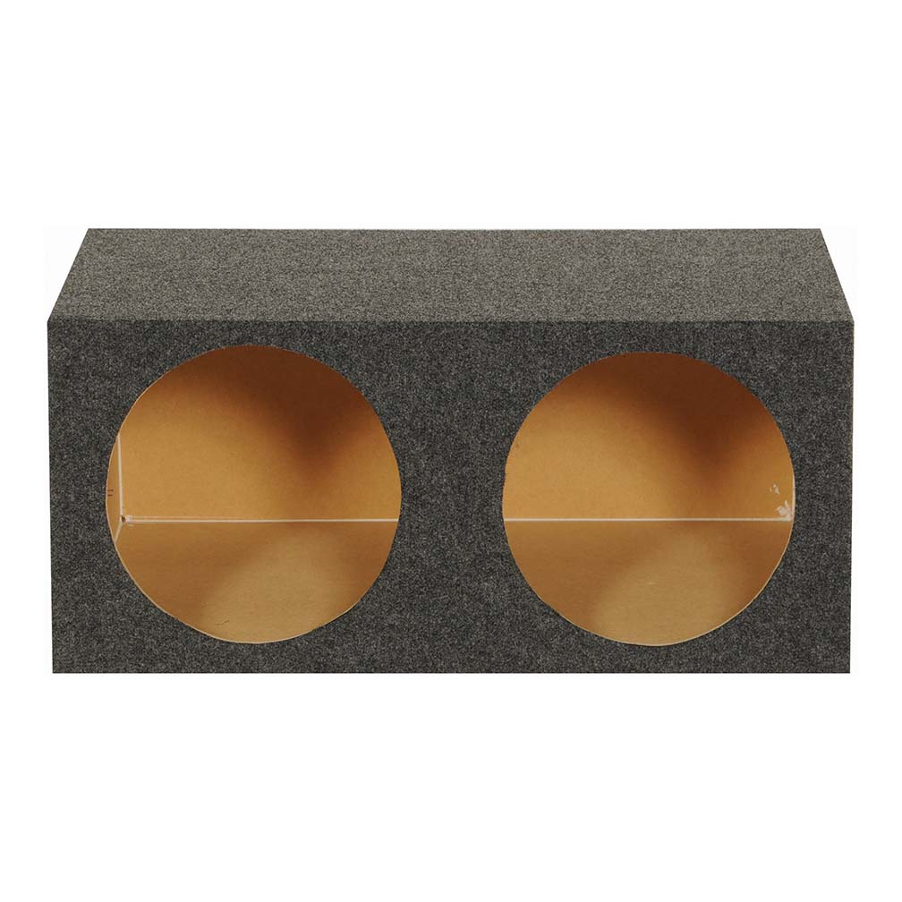 QPower (2) 12-Inch Heavy Duty Angled Woofer Box with 1-Inch MDF Construction - View 3