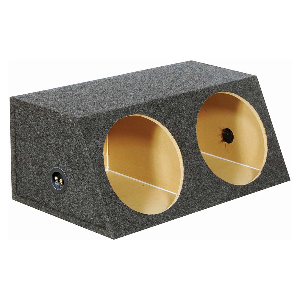 QPower (2) 15-Inch Heavy Duty Angled Woofer Box - 1 inch MDF Construction - View 2