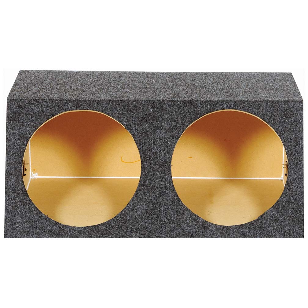QPower (2) 15-Inch Heavy Duty Angled Woofer Box - 1 inch MDF Construction - View 3