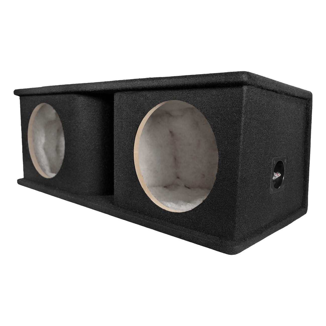 QPower QHP210V Dual 10-Inch Curved Vent Port Empty Woofer Enclosure