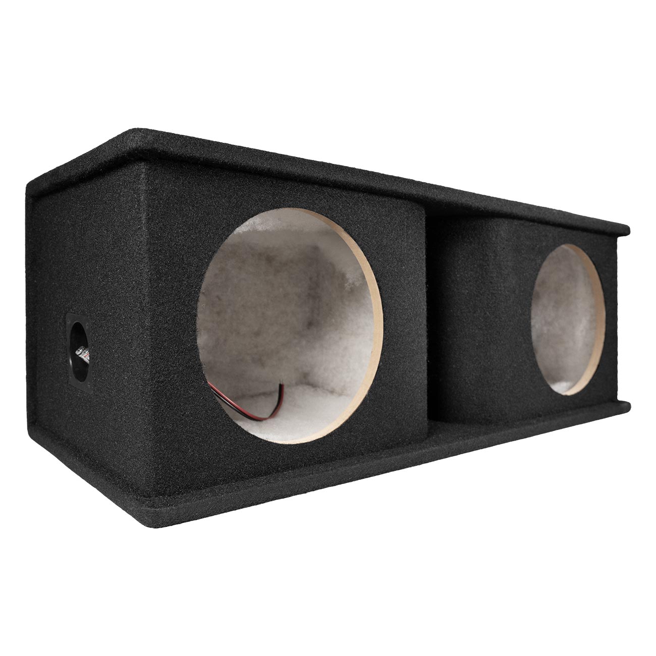 QPower QHP210V Dual 10-Inch Curved Vent Port Empty Woofer Enclosure