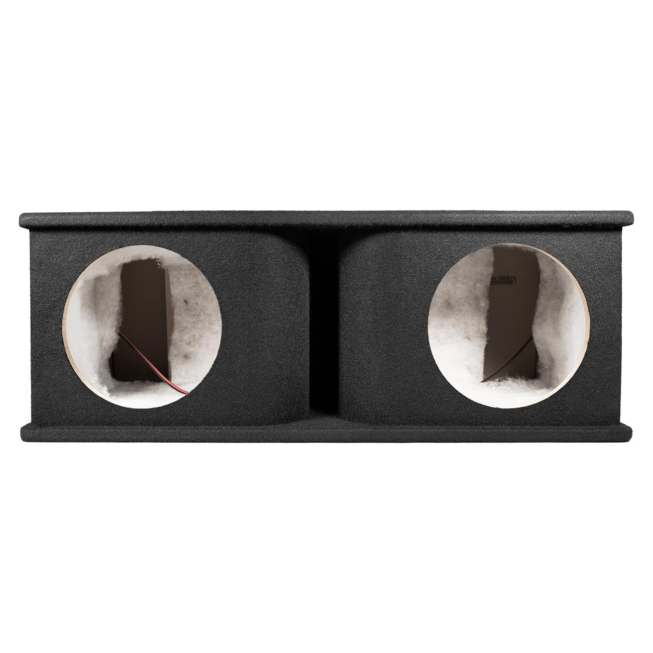 QPower QHP210V Dual 10-Inch Curved Vent Port Empty Woofer Enclosure