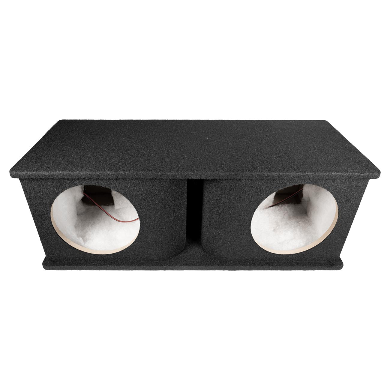 QPower QHP210V Dual 10-Inch Curved Vent Port Empty Woofer Enclosure