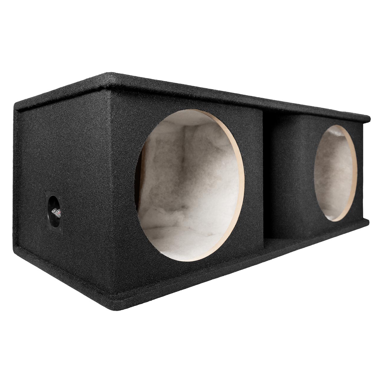 Qpower QHP212V Dual 12-Inch Curved Vent Port Empty Woofer Enclosure