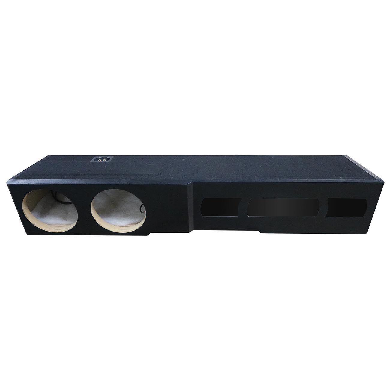 QPower QLUXE Dual 8-Inch Vented Subwoofer for Chevy/GMC Crew Cab (2007-2026) - Model QLMCFF07208
