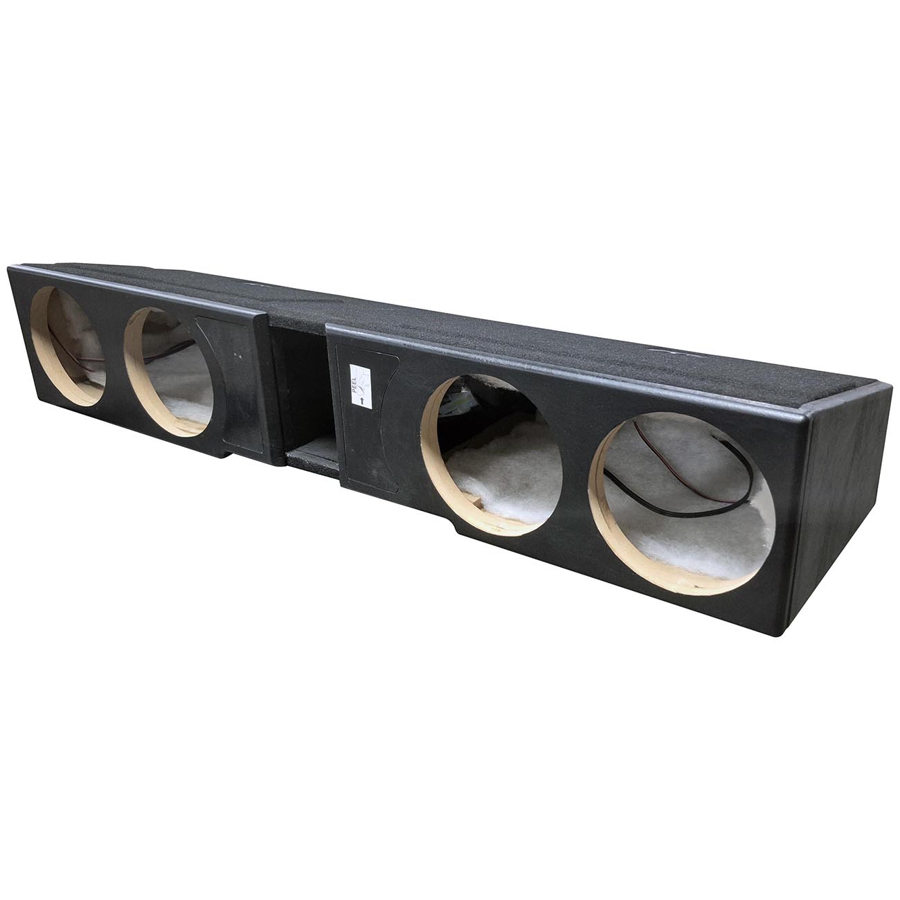 QPower QLUXE Chevy/GMC Crew Cab 2007-2026 Ported 8-Inch Woofer Enclosure Model QLGMCFF07408