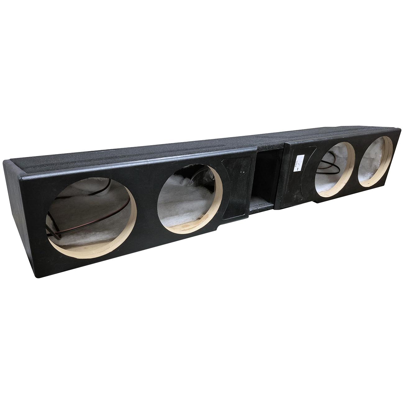 QPower QLUXE Chevy/GMC Crew Cab 2007-2026 Ported 8-Inch Woofer Enclosure Model QLGMCFF07408