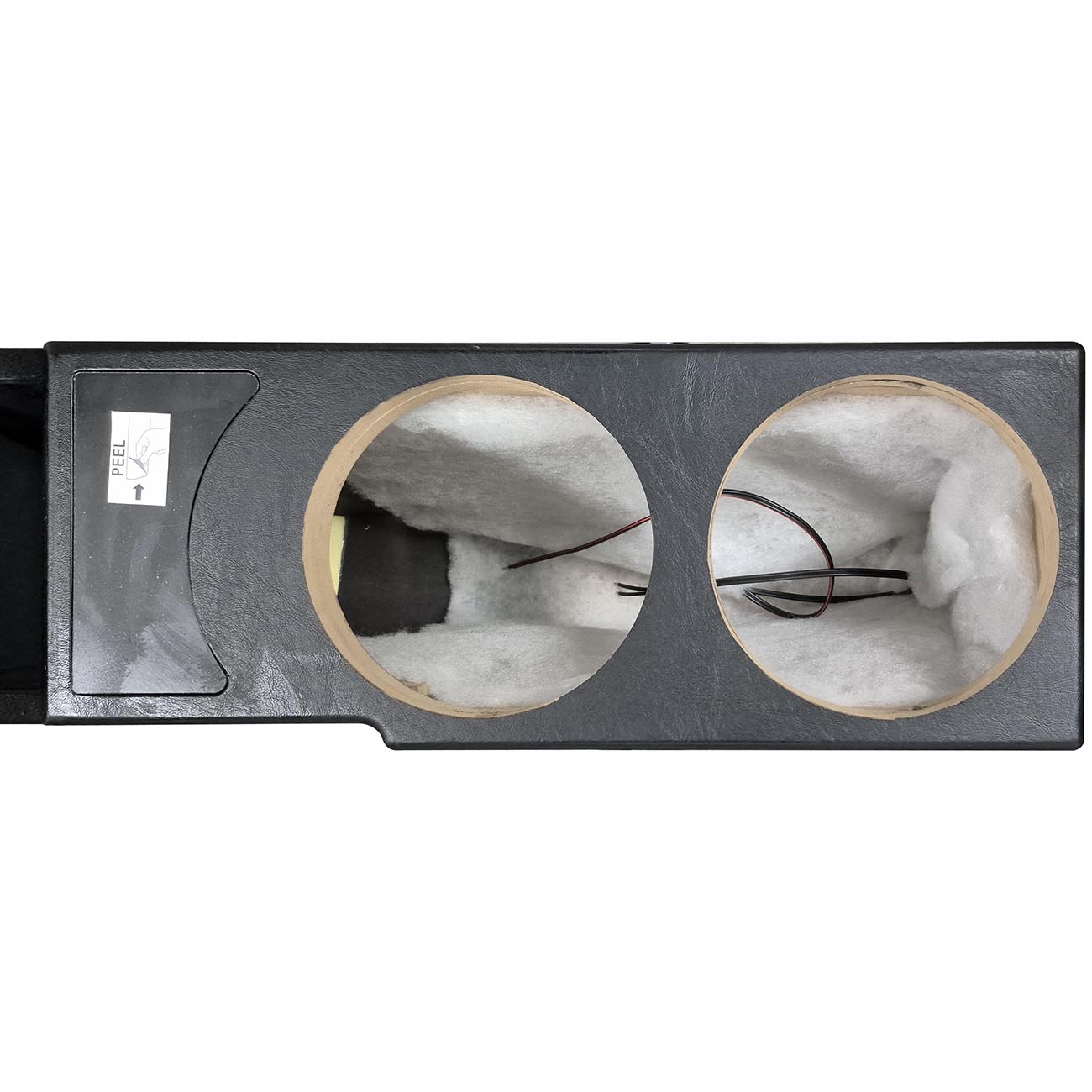 QPower QLUXE Chevy/GMC Crew Cab 2007-2026 Ported 8-Inch Woofer Enclosure Model QLGMCFF07408