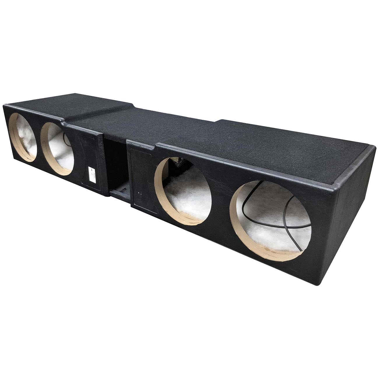 QPower QLUXE Chevy/GMC Crew Cab 2007-2026 Ported 8-Inch Woofer Enclosure Model QLGMCFF07408