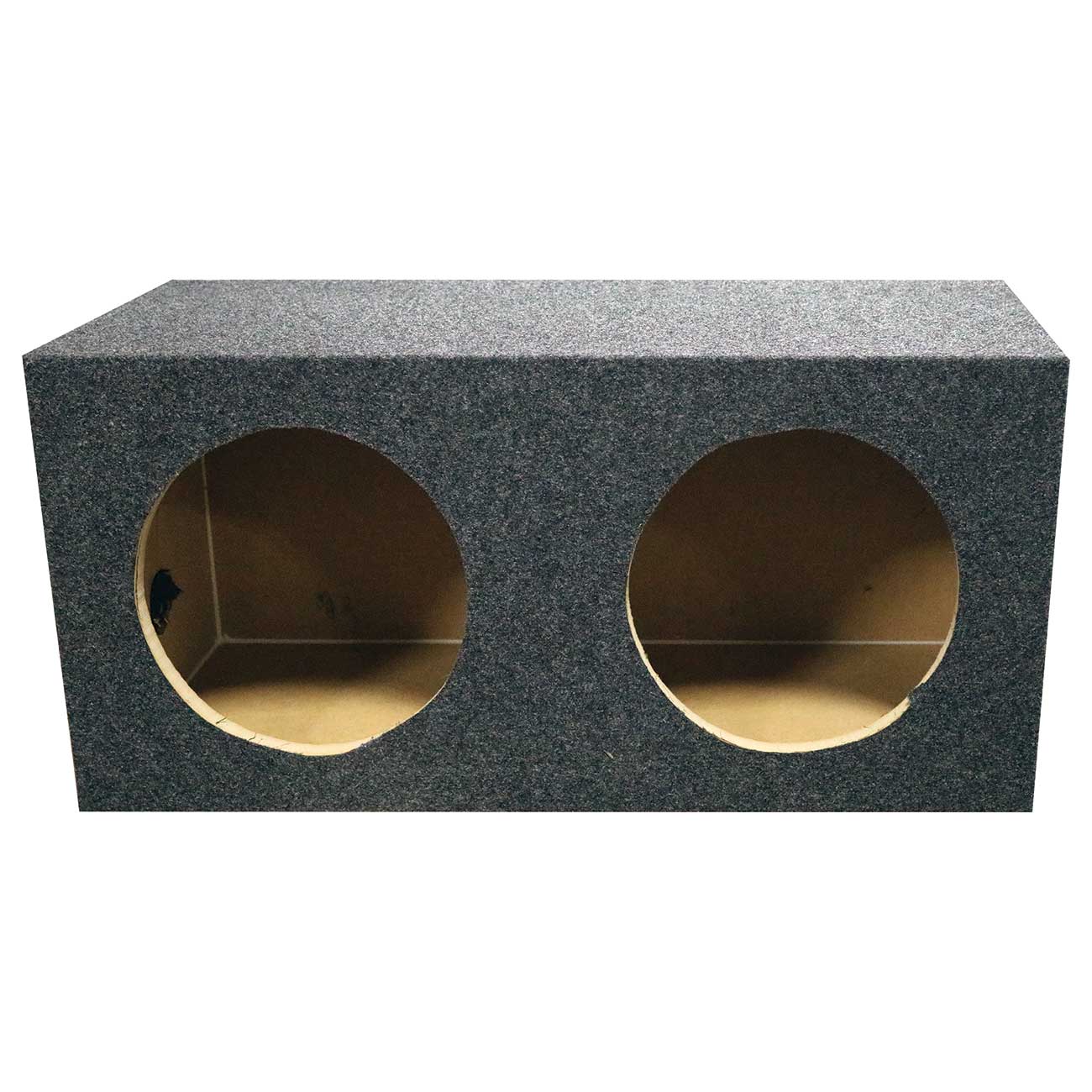 QPower Dual 10-inch Sealed Heavy Duty Square Empty Woofer Box - View 2