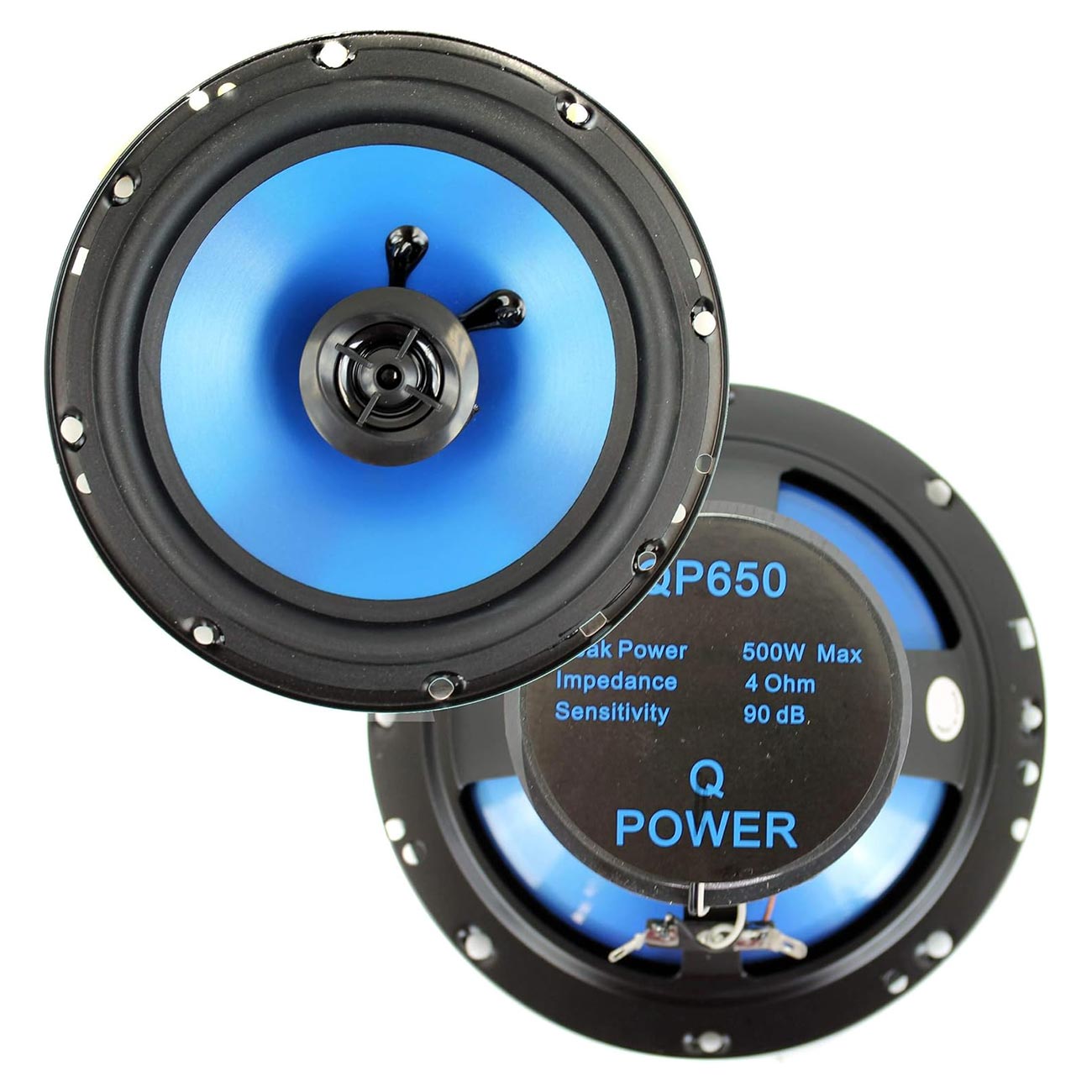 Qpower QP650 6.5-inch 2-Way Speaker - 500W Power Handling