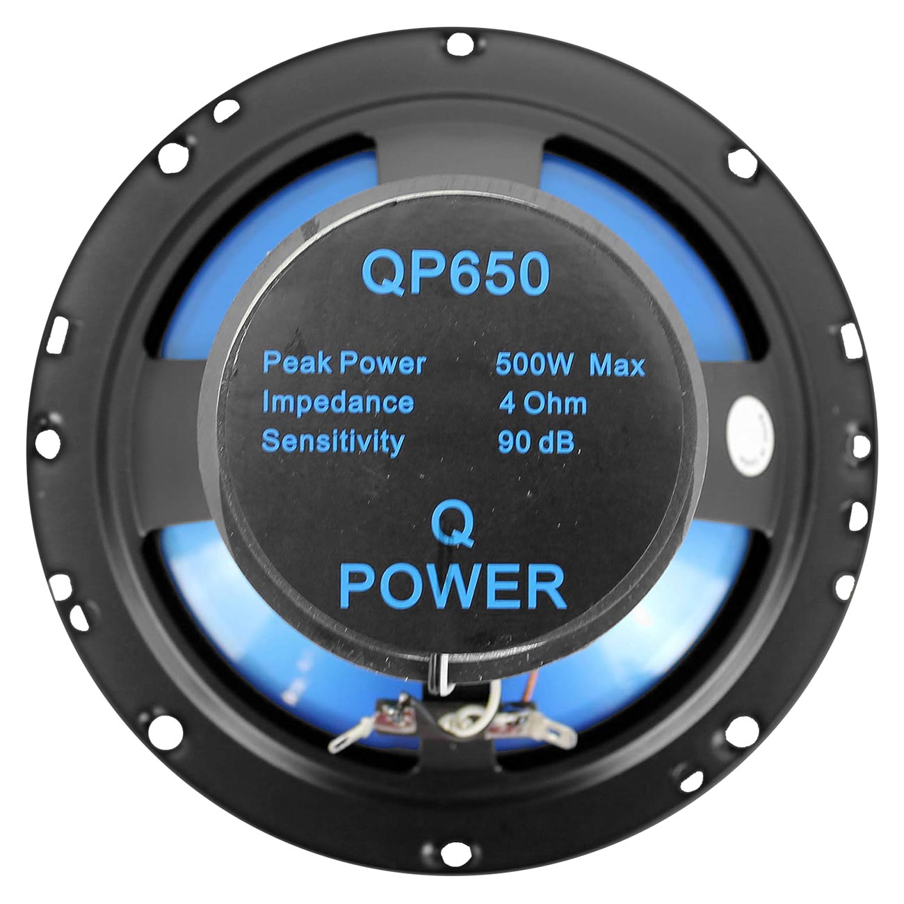 Qpower QP650 6.5-inch 2-Way Speaker - 500W Power Handling
