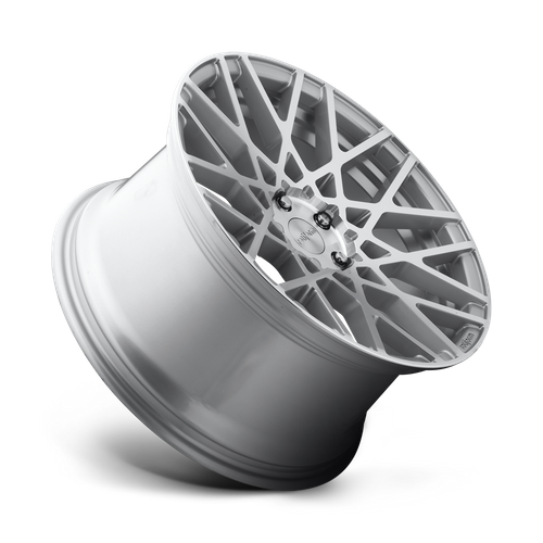 Rotiform R110 BLQ 18x8.5 Gloss Silver Machined Wheel, 5x112, 45mm Offset