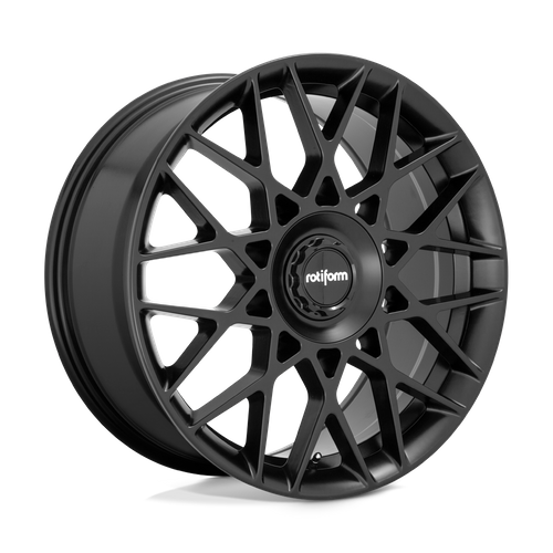 Rotiform R165 BLQ-C 19-Inch Matte Black Wheel, 5x112 Bolt Pattern, 45mm Offset