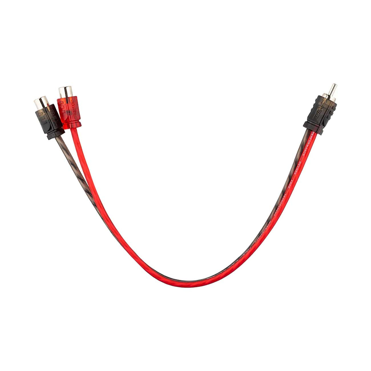 DS18 12-Inch Ultra Flex 100% Copper OFC Y-RCA Cable, Model RCA1M2F
