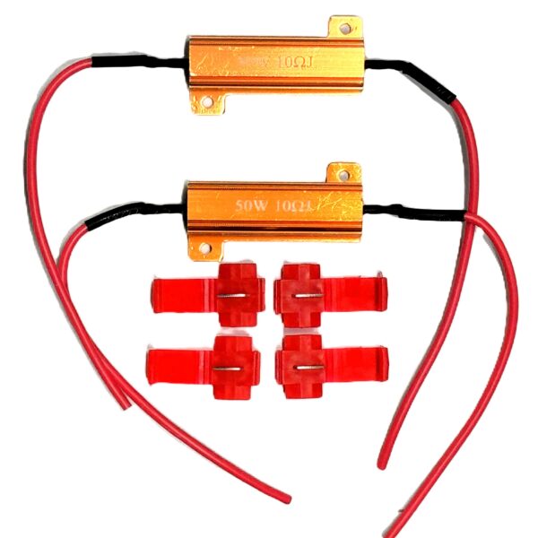 Lucas Lighting 50W LED Load Resistors, 10 Ohm (Pair):RESIS-50W-10OHM