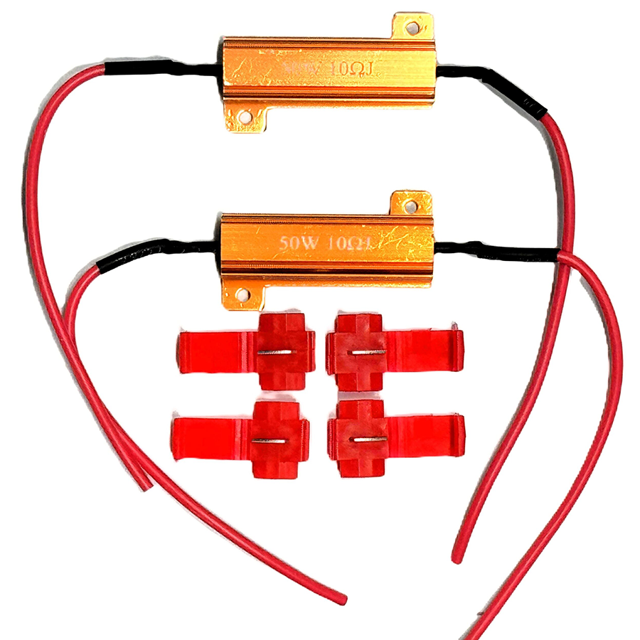 Lucas Lighting 50W LED Load Resistors, 10 Ohm (Pair):RESIS-50W-10OHM