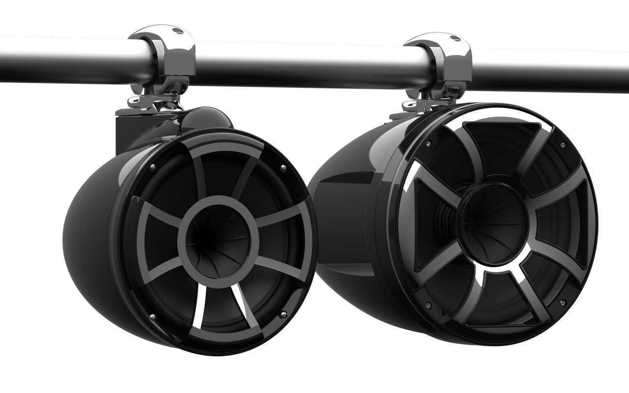 Wet Sounds Rev 10 HD - (Black or White - 3 Grill Options - 7 Multiple Mounts) - View 3