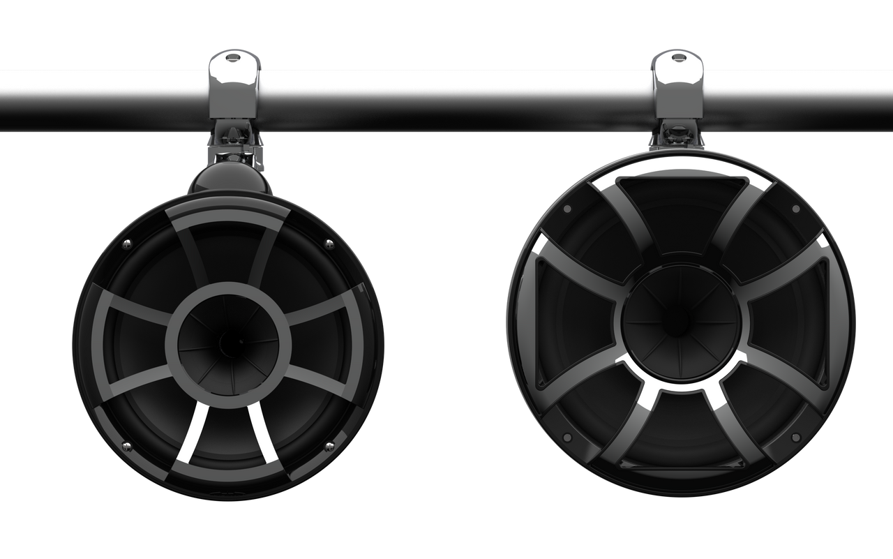 Wet Sounds Rev 10 HD - (Black or White - 3 Grill Options - 7 Multiple Mounts) - View 2