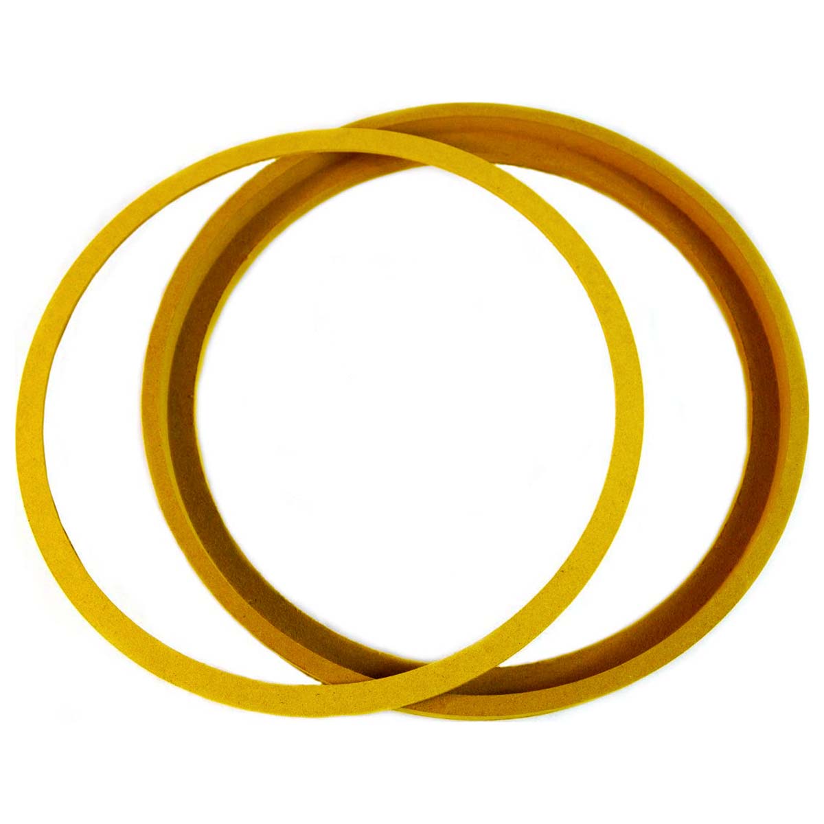 Nippon MDF Speaker Ring with Recess and Bezel 12-Inch x 1/2-Inch Extension Pair