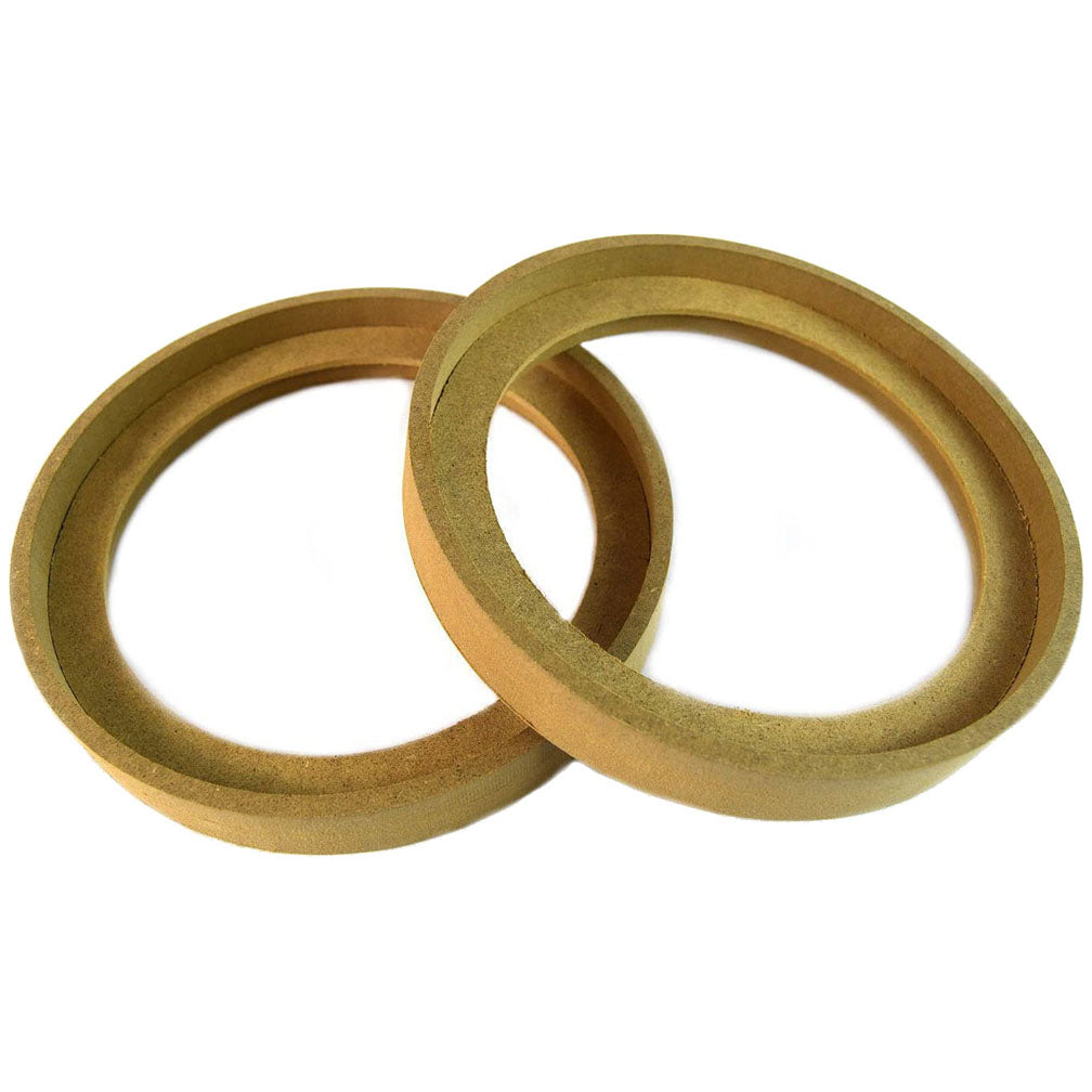 Nippon MDF Speaker Ring with Recess and Bezel - 6-1/2 Inch Diameter, 3/4 Inch Extension (Pair)