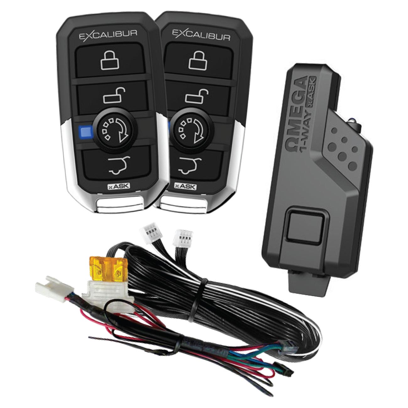 Excalibur 4-Button 1-Way Remote Kit - Up to 1/4 mile Range