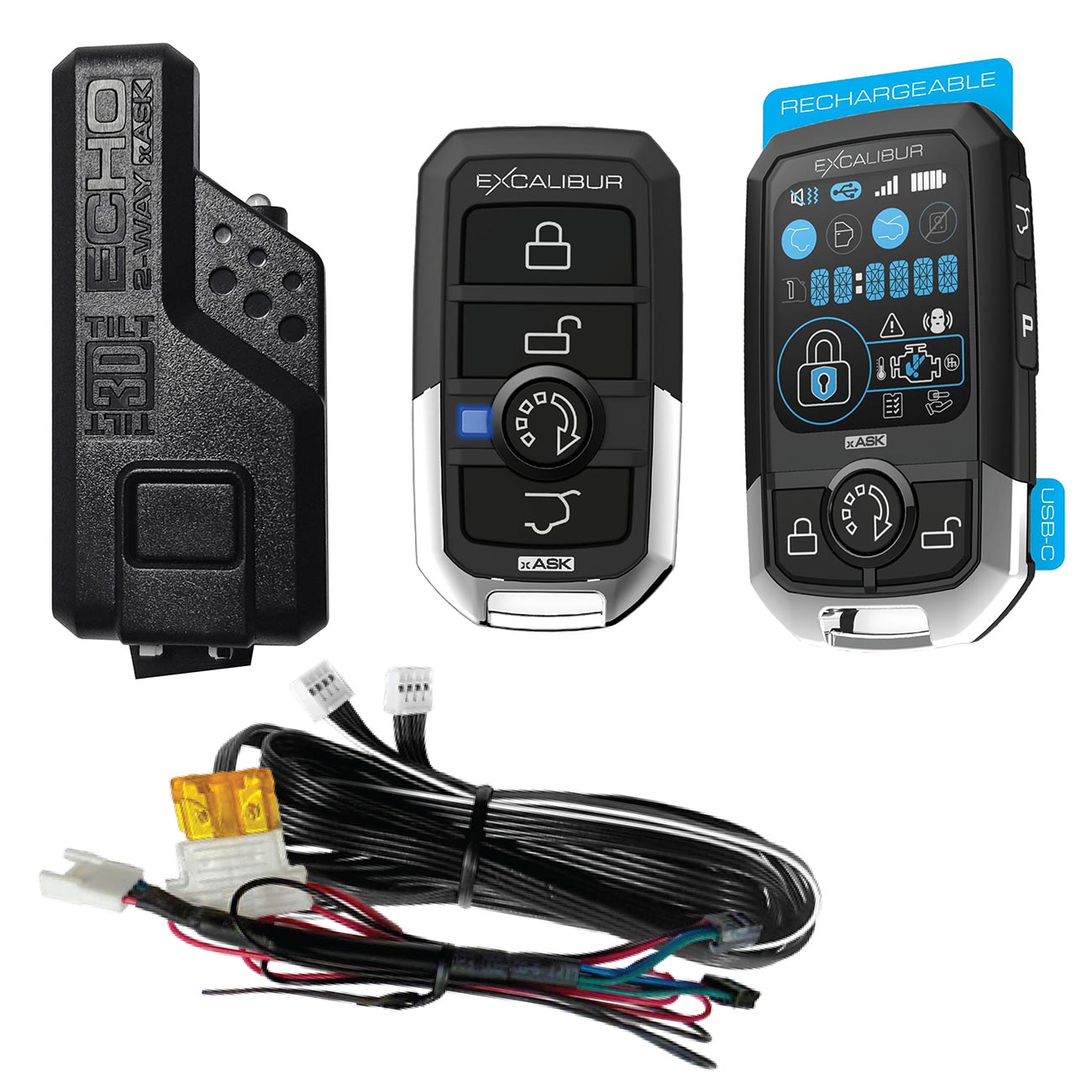 Excalibur Alarms RK5803D 5-Button LCD 2-Way Remote Kit