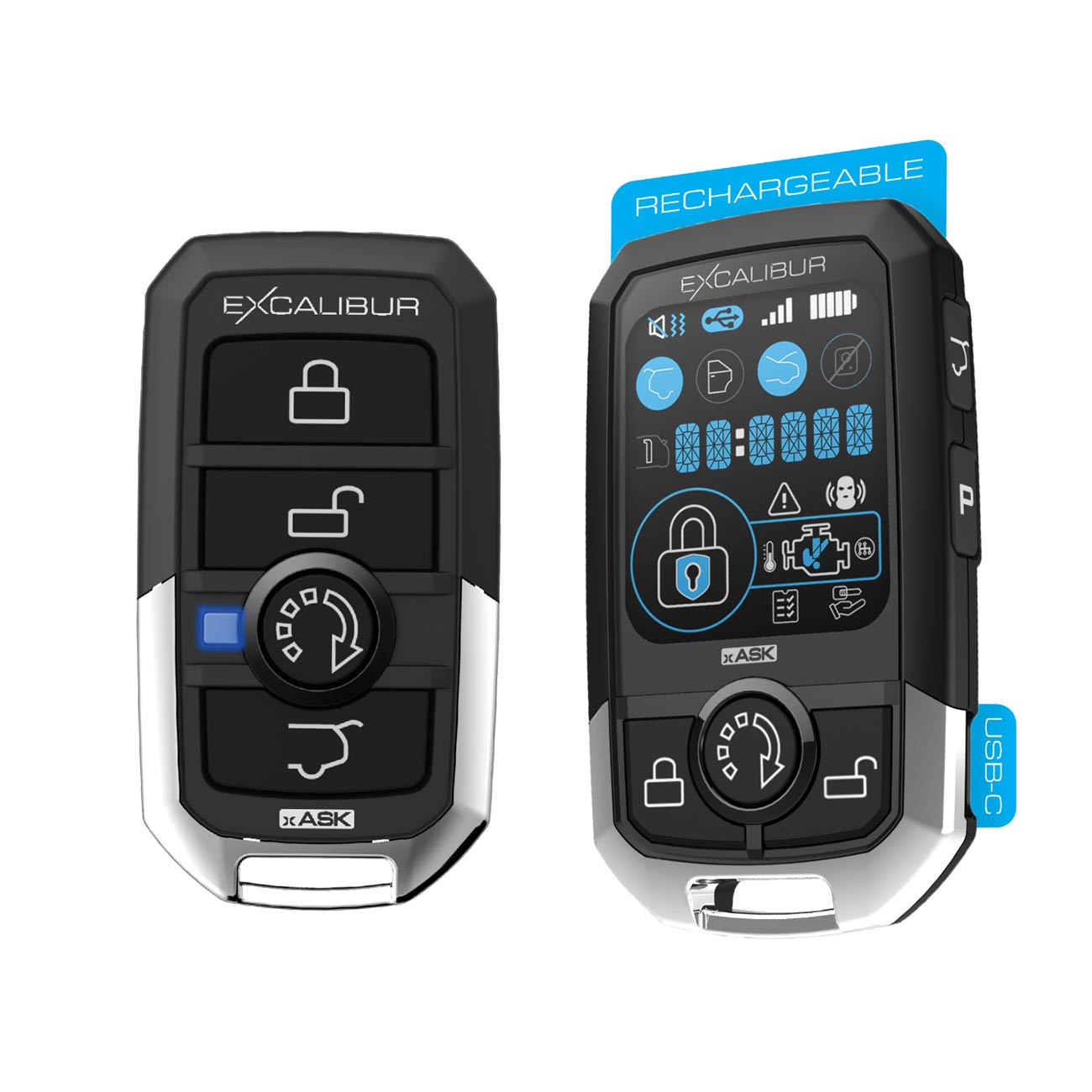 Excalibur Alarms RK5803D 5-Button LCD 2-Way Remote Kit