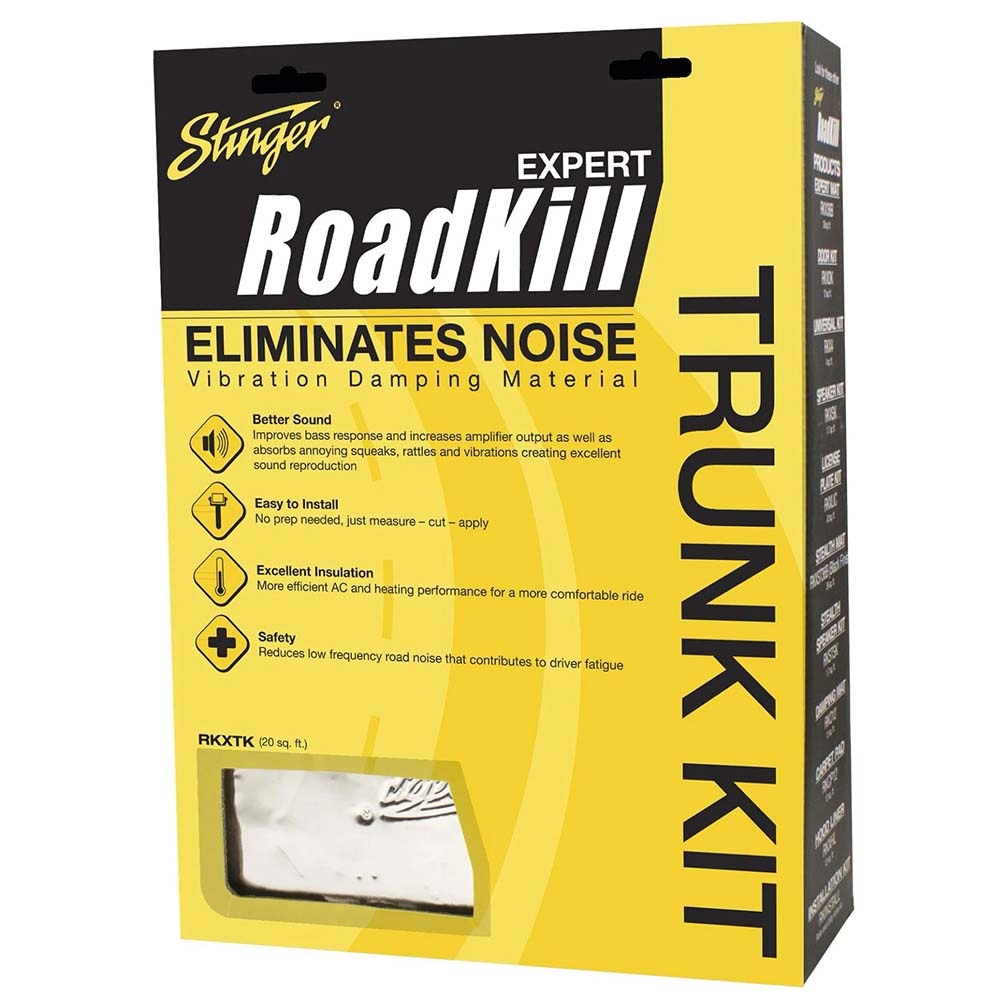 Stinger Roadkill Expert Trunk Kit - 20 sq. ft. Sound Deadening and Vibration Damping Solution