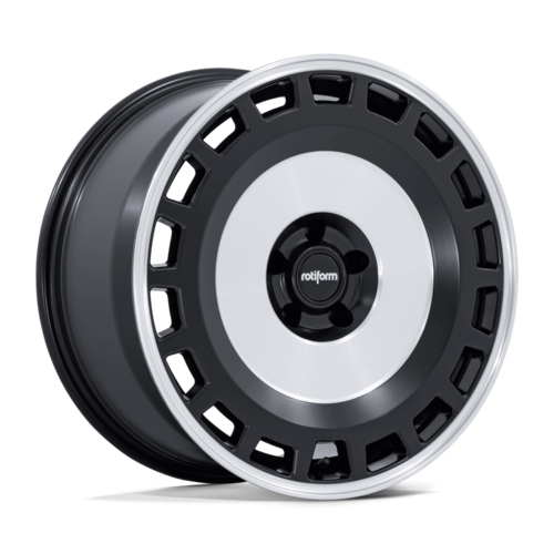 Rotiform RC213 ZBF 19x10.5-Inch Matte Black Wheel with Machined Face, 5x112 Bolt Pattern, +35 Offset