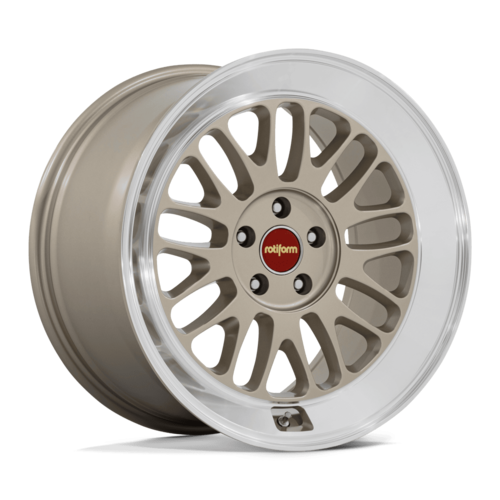 Rotiform RC214 SCP Wheel in Matte Gold with Diamond-Cut Lip, 5x120
