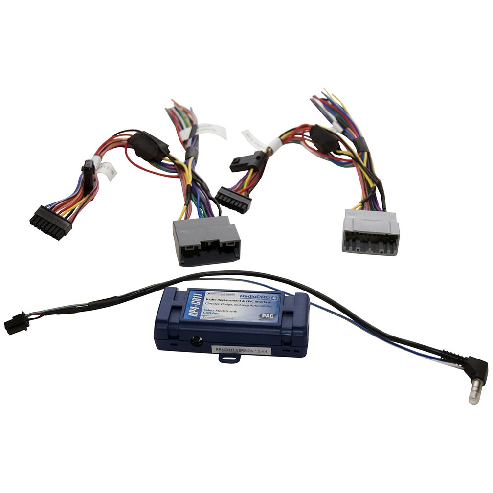 PAC Radio Replacement Interface RP4CH11 for 2004-2018 Chrysler, Dodge, and Jeep Vehicles with CAN Bus by PAC