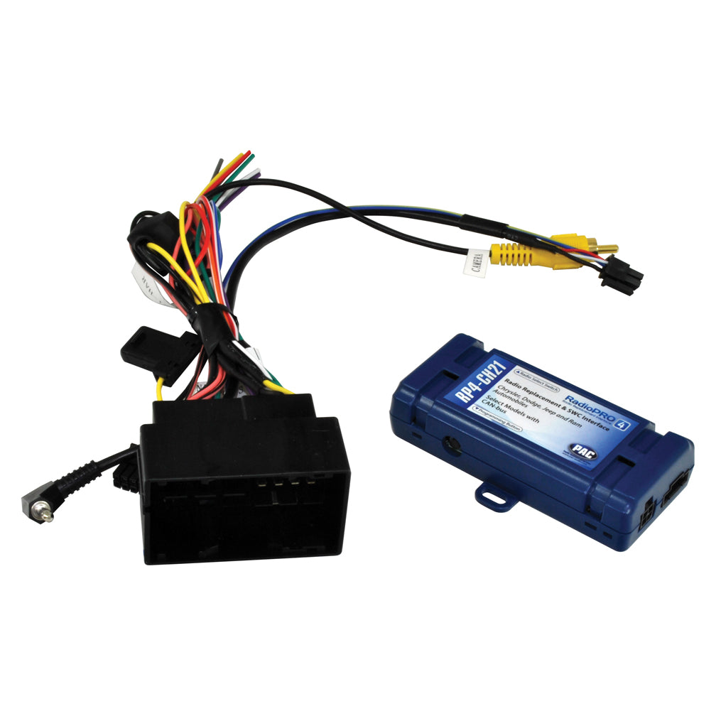 PAC Radio Replacement Interface and Steering Wheel Control for Select 2013-2018 Dodge, Jeep, and Ram Vehicles