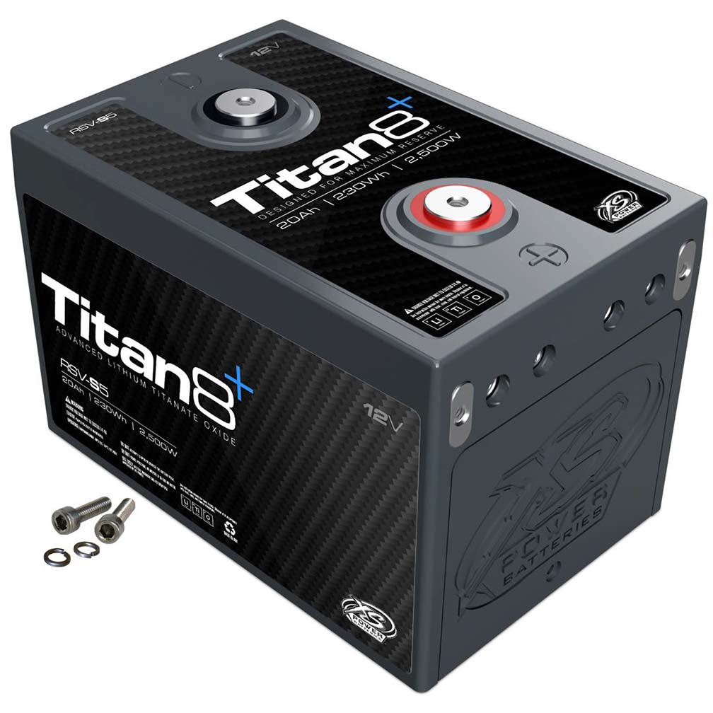 XS Power Titan 8 Lithium Battery - 20AH, 500 Cold Cranking Amps, 2,500W - Model RSVS5