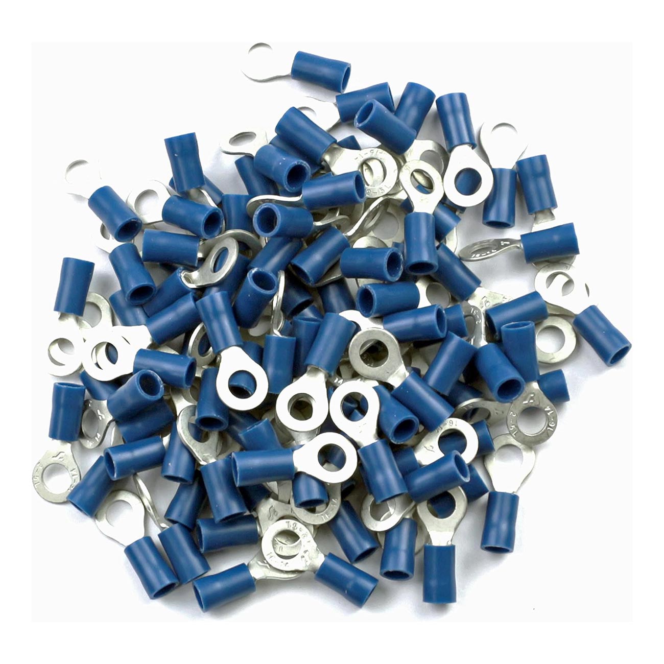 XScorpion Ring Terminal 14/16 Gauge #10 Blue - Pack of 100