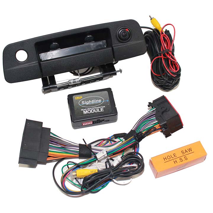 CRUX RVCCH75D Rear-View & VIM Integration System with Handle & Camera for Dodge RAM 2013-2017