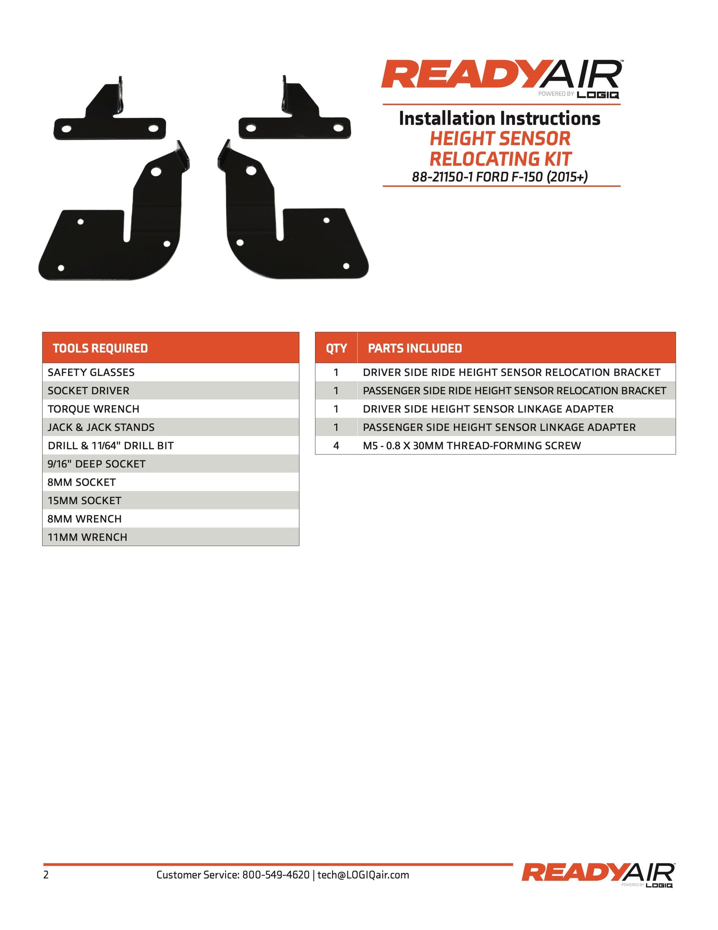 Ready Air - FORD F150 15-UP SENSOR BRACKET - 88-21150-1