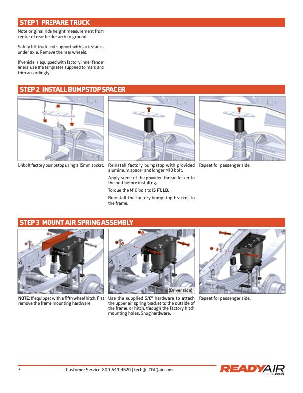 Ready Air - FORD F250 17-22 LOAD LEV (NO/OL) - 88-22170