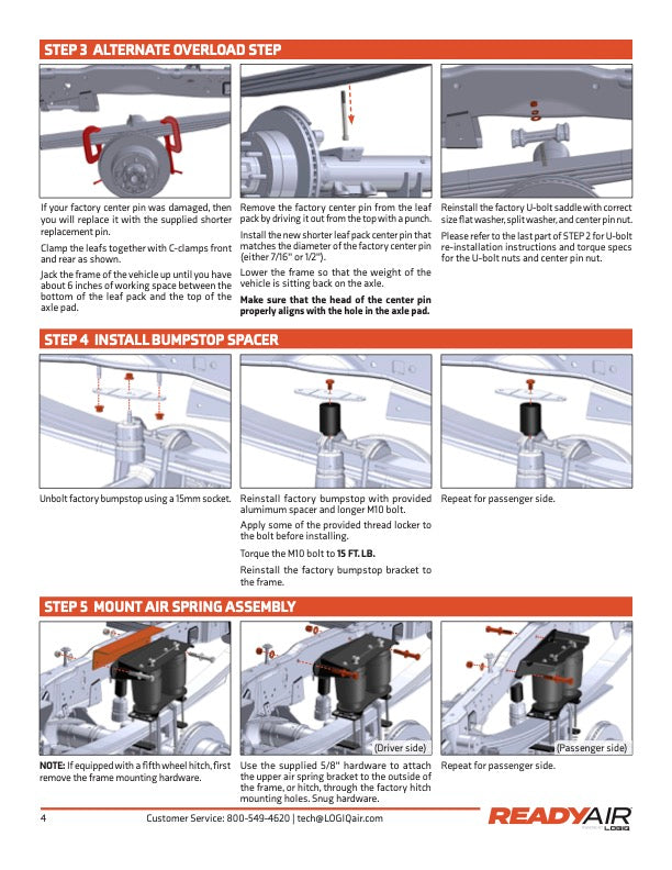 Ready Air - FORD F250/350/450 17-22 LOAD LEV (W/OL) - 88-23170