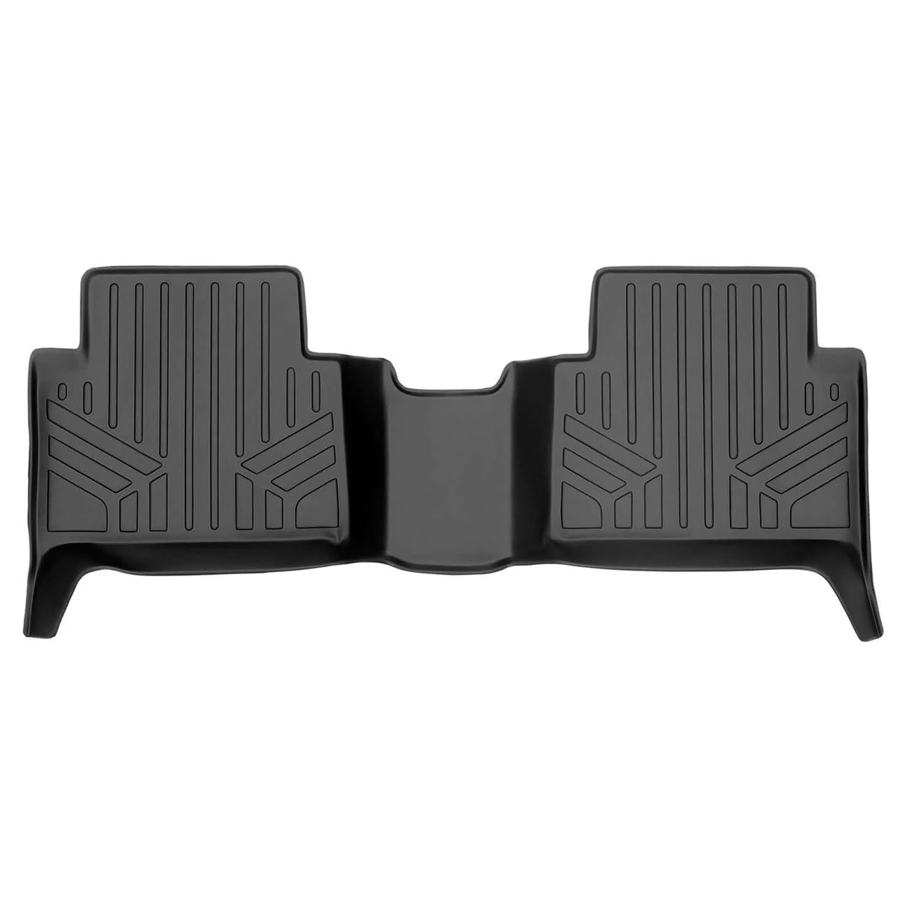 SMARTLINER Front and Second Row Floor Liners for 2015-2022 Chevy Colorado Crew Cab and GMC Canyon Crew Cab, Black