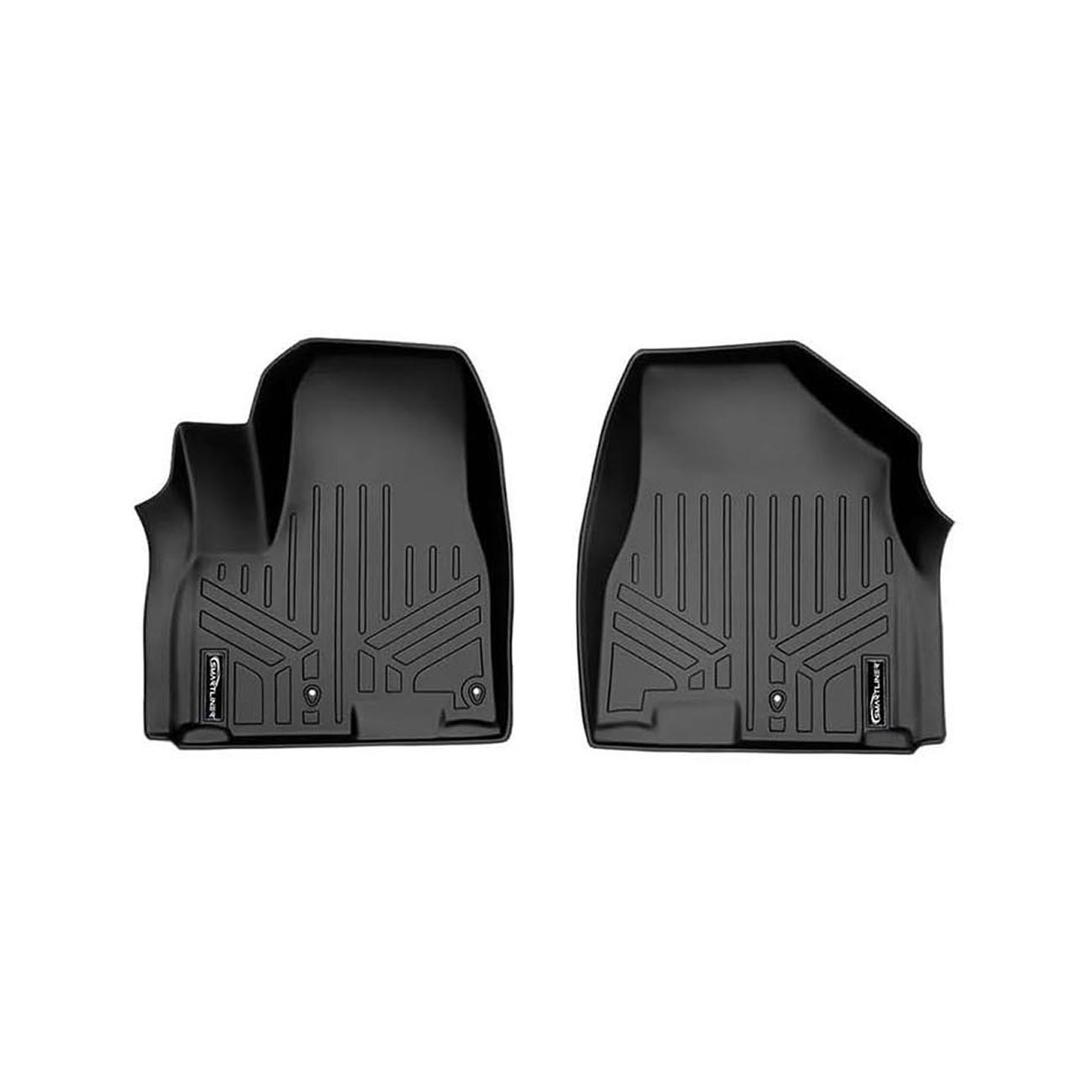 SMARTLINER Smartliner Floor Liners for 2015-2021 Kia Sedona 8-Passenger Model - Front and 2nd Row, Black
