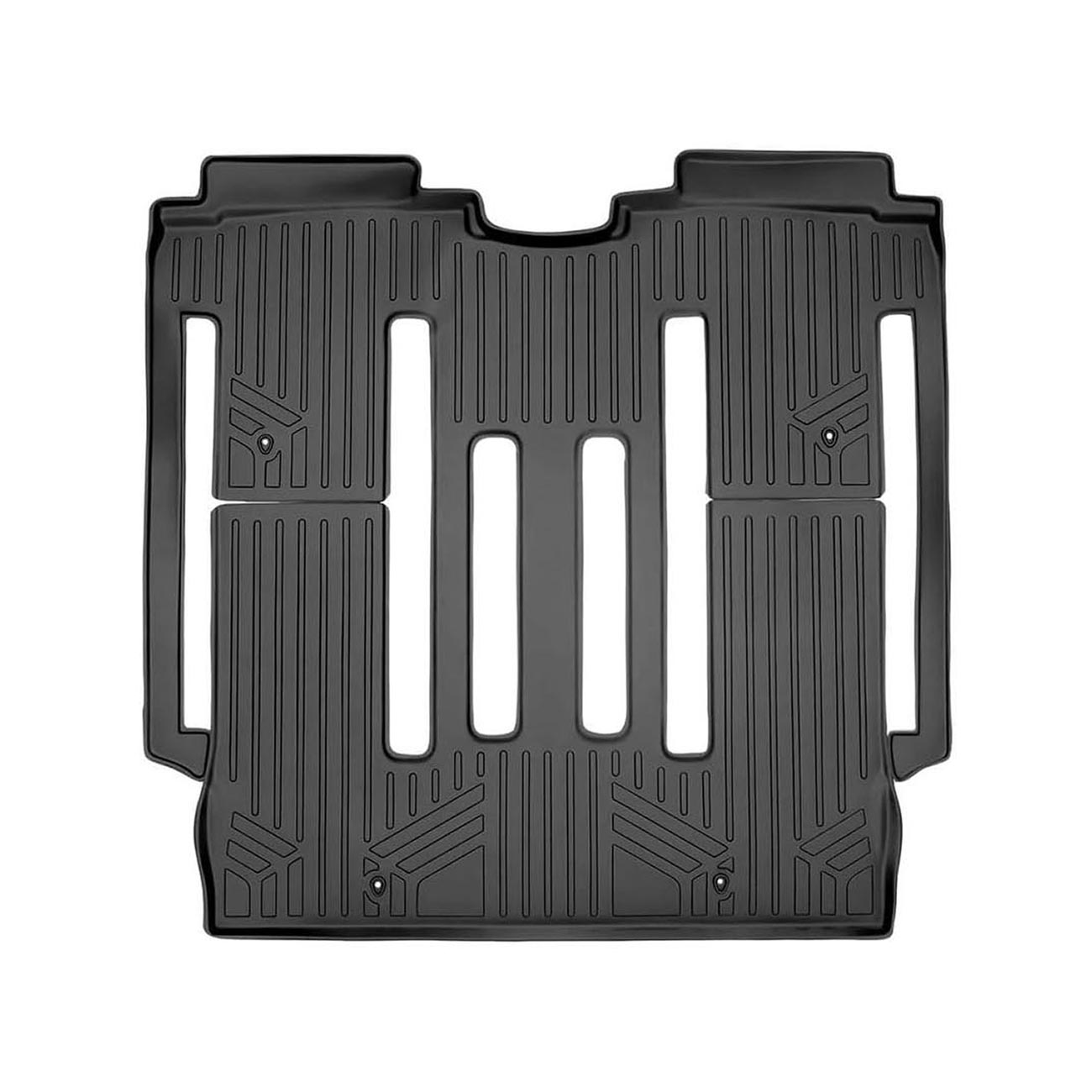 SMARTLINER Smartliner Floor Liners for 2015-2021 Kia Sedona 8-Passenger Model - Front and 2nd Row, Black