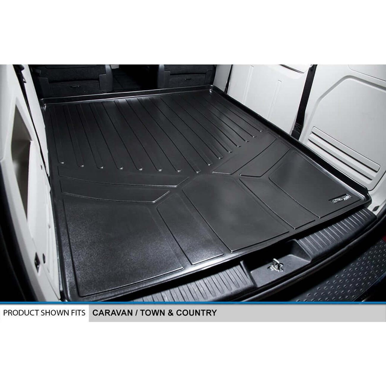 SMARTLINER Cargo Liner Floor Mat for Dodge Grand Caravan and Town & Country, 2008-2020 / 2008-2016