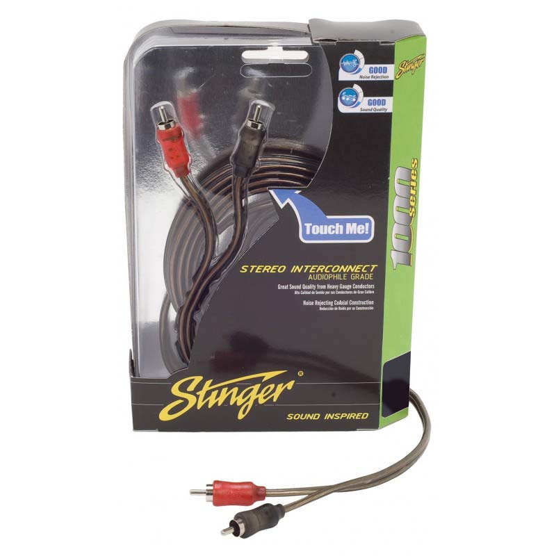 Stinger SI1220 20-Foot 1000 Series 2-Channel Coaxial RCA Cable