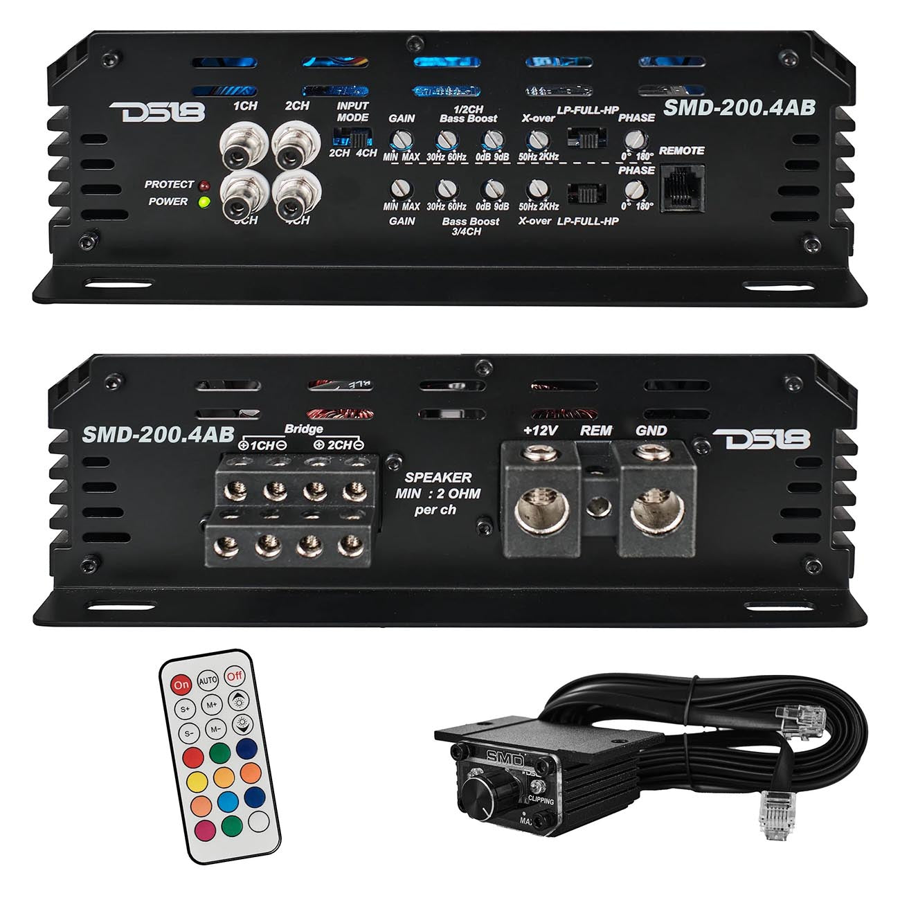 DS18 Steve Meade Design 4-Channel Amplifier - 800 Watts SMD2004AB